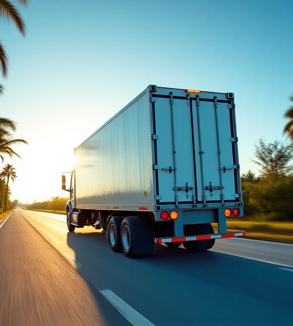 Temperature-controlled reefer container for Florida perishable logistics